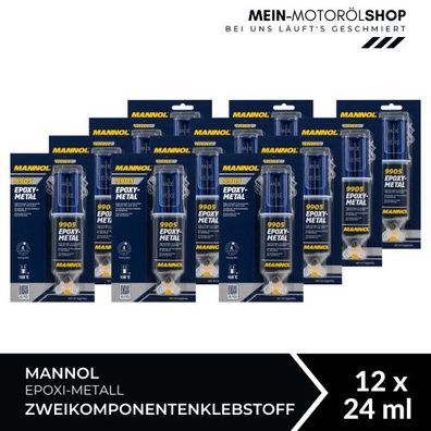 Mannol Epoxi-Metall Zweikomponentenklebstoff 12x24 ML