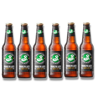 Brooklyn Hoppy Amber Lager 6 x 0,33l- Craft Beer aus New York mit 5,2% Vol
