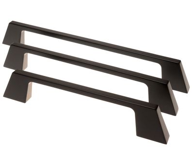 Möbelgriffe BA 128 - 320mm Küchengriff Schwarz matt Schrankgriff Stilo