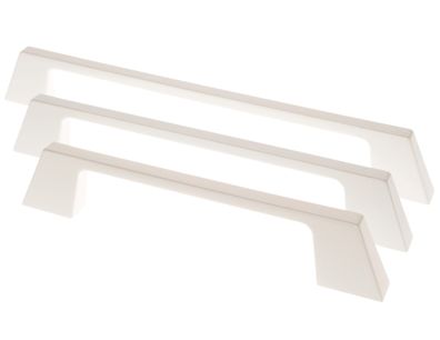 Möbelgriffe BA 128 - 320mm Küchengriffe Weiss matt Schrankgriff Stilo modern