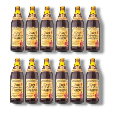 Aecht Schlenkerla Rauchbier Märzen 12 x 0,5l - Bamberger Bierspezialität 5,1% Vol
