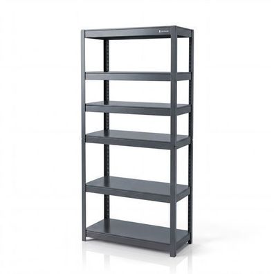 Breites Metallregal in Anthrazit: JOHNNY, 1800 x 800 x 420 mm