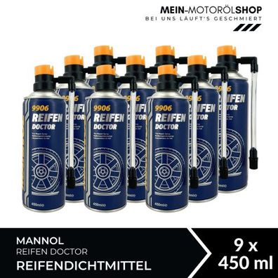 Mannol Reifen Doctor Reifendichtmittel 9x450 ML