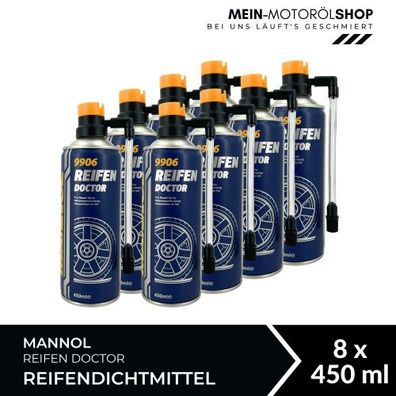 Mannol Reifen Doctor Reifendichtmittel 8x450 ML