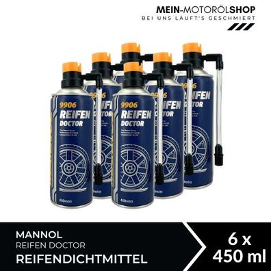 Mannol Reifen Doctor Reifendichtmittel 6x450 ML