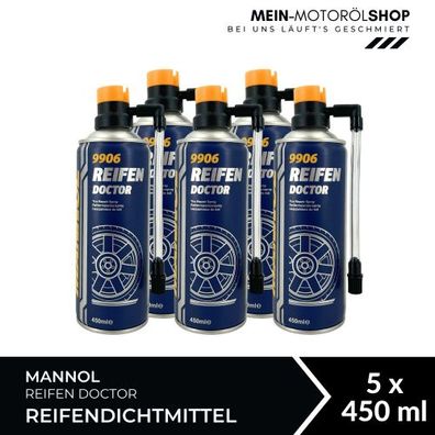 Mannol Reifen Doctor Reifendichtmittel 5x450 ML