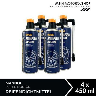 Mannol Reifen Doctor Reifendichtmittel 4x450 ML