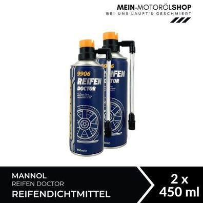 Mannol Reifen Doctor Reifendichtmittel 2x450 ML