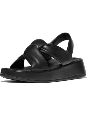 FitFlop Damen Sandalen F-Mode Knot Soft-Leather Flatform B/Strap Sandals IX9