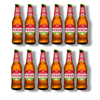 Peroni Senza Glutine 12 x 0,33l- Italienisches glutenfreies Lagerbier 5,1% Vol