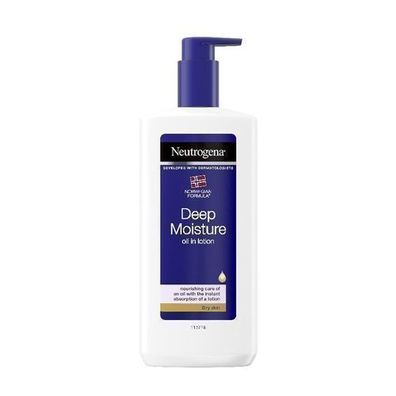 Neutrogena Tief Feuchtigkeitsspendende Lotion mit Öl für trockene Haut, 400 ml