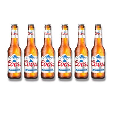 Coors 6 x 0,33l - Amerikanisches Lagerbier 4,3 % Vol