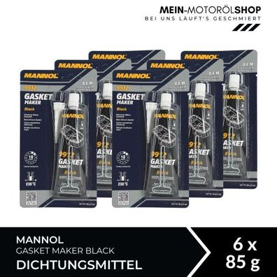 Mannol Gasket Maker Black Dichtungsmittel 6x85 Gramm