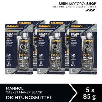 Mannol Gasket Maker Black Dichtungsmittel 5x85 Gramm