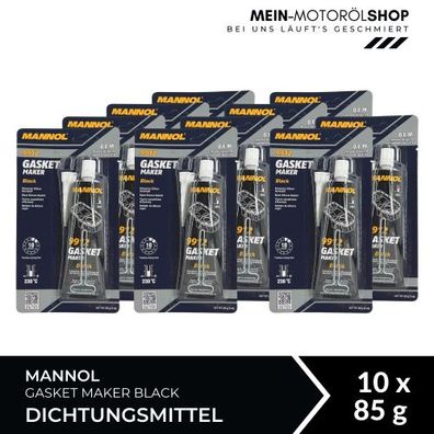 Mannol Gasket Maker Black Dichtungsmittel 10x85 Gramm