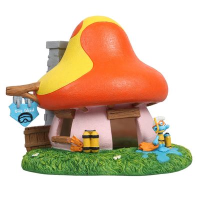 Schlümpfe mit Tauchschule - Figur für Süß- und Salzwasseraquarien