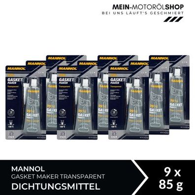 Mannol Gasket Maker Transparent Dichtungsmittel 9x85 Gramm