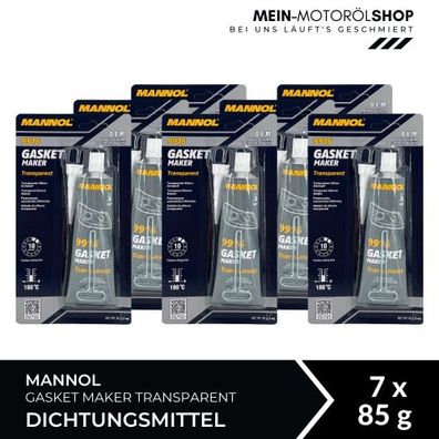 Mannol Gasket Maker Transparent Dichtungsmittel 7x85 Gramm