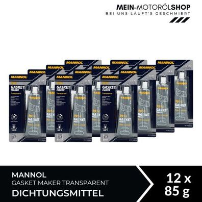 Mannol Gasket Maker Transparent Dichtungsmittel 12x85 Gramm