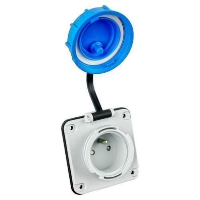 Hermetische Steckdose TYP F Einbausteckdose 230V IP68 3101-377-0900