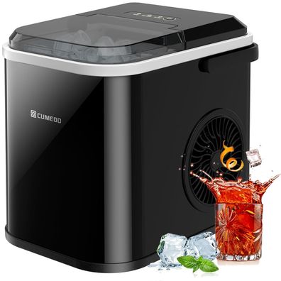 Cumeod Eiswérfelmaschine Defekt 120 W 12 kg/24 h LED Display Selbstreinigung