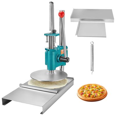 VEVOR Manuelle Pizzateigpresse 24 cm Edelstahl 5 mm Teigstärke Gastro