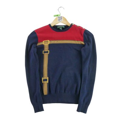 Lauren Ralph Lauren Damenpullover Marine Größe XS #QWE4141