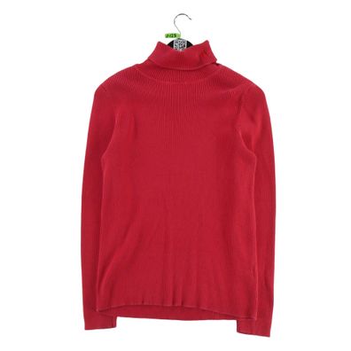 Lauren Ralph Lauren Damen Roter Rollkragenpullover Größe L #QWE0125