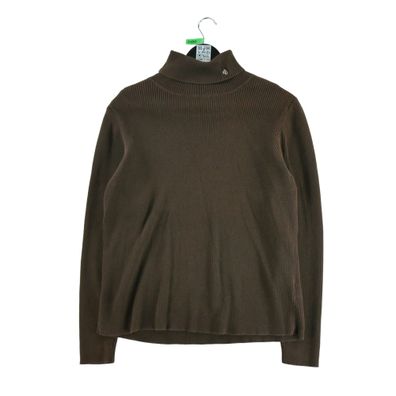 Lauren Ralph Lauren Damen brauner Rollkragenpullover Größe XL #QWE0440