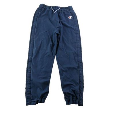 Champion Herren Jogginghose Y2K Besticktes Logo C Dunkelblau Größe L #QWE1975