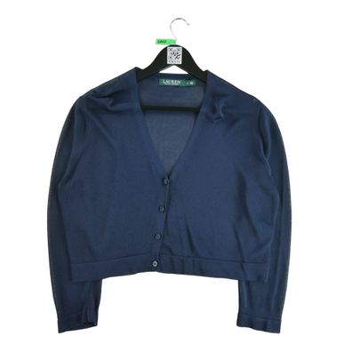 Lauren Ralph Lauren Damen-Strickjacke Navy Größe XL #QWE0267