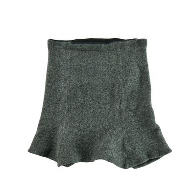Lauren Ralph Lauren Damen Woll-Midi-Röcke in Grau Größe XL #QWE0054