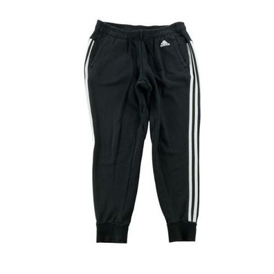 Adidas Damen Joggings Hose Tapered Schnitt Schwarz Größe M #QWE4249