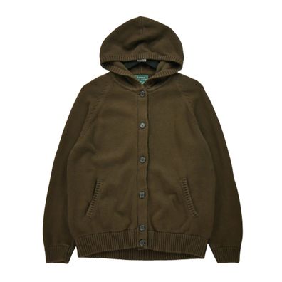 Lauren Ralph Lauren Damen-Strickjacke Braun Pullover Größe L #QWE0222