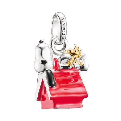Thomas Sabo Schmuck Charm-Anhänger Snoopy mit Woodstock Peanuts Connect CC1305-427-1
