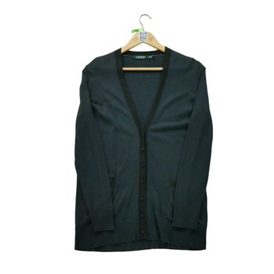 Lauren Ralph Lauren Damen-Strickjacke Marineblau Größe M #QWE0784