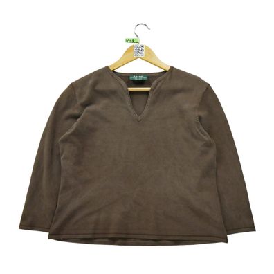 Lauren Ralph Lauren Damen Braun Pullover Größe M #QWE4166