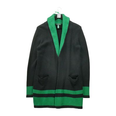 Lauren Ralph Lauren Damen Wollschwarze Westen Größe M #QWE0354