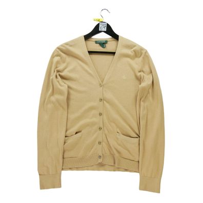 Lauren Ralph Lauren Damenwesten Beiger Cardigan Größe XL #QWE1142