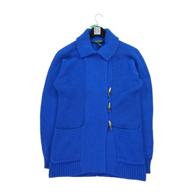 Lauren Ralph Lauren Damen-Strickjacke Blauer Pullover Größe S #QWE0449