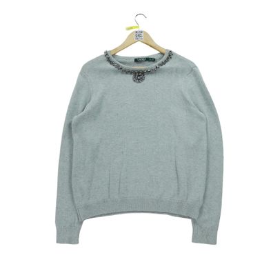 Lauren Ralph Lauren Damen Grauer Pullover Größe XL #QWE1509