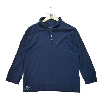 Lauren Ralph Lauren Langarm Damen T-Shirt Navy Größe L #QWE7251