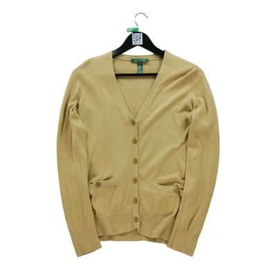 Polo Ralph Lauren Damen-Strickjacke Beige Größe M #QWE0385