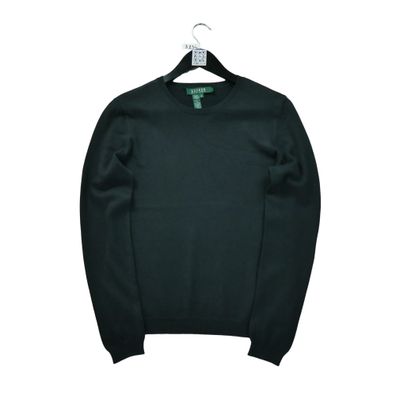 Polo Ralph Lauren Schwarzer Seiden Damen Pullover Größe M #QWE3234