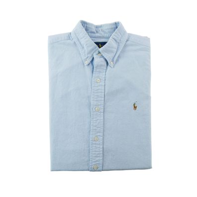 Ralph Lauren Klassische Herrenhemd mit Knopfkragen Größe M #QWE5013