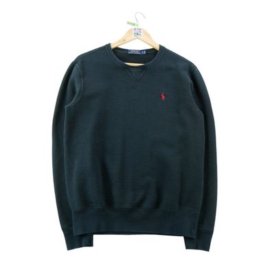 Polo Ralph Lauren Herren Sweatshirt Pony rot bestickt Größe S #QWE4128