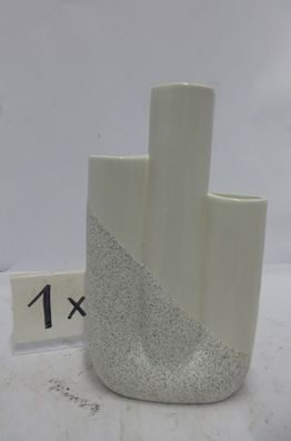 Gilde Vase, "Poppy", Keramik, weiß, VE 2, L. 6,5 cm, B. 15,5 cm, H. 27,5 cm Höhe: