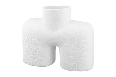 Gilde Keramik breite Vase "Blance" VE 4 28911
