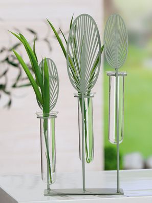 Gilde Hänge-Vase mit Reagenzglas "Forestal" 52757