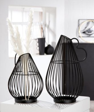Gilde Metall Deko Vase "Stockholm" VE 6 51320